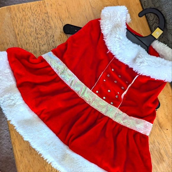 Velvet Christmas Doggie Dress Sz Med - Picture 1 of 7